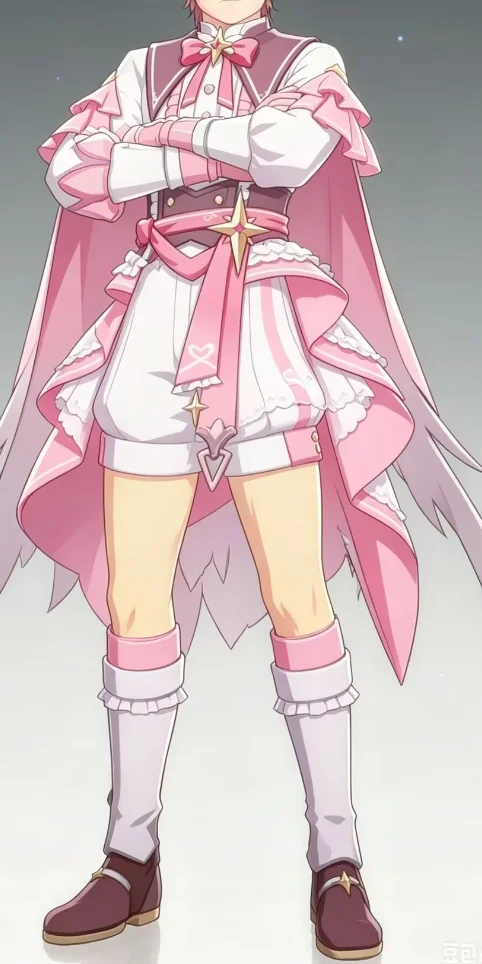 Leaked pink frill male outfit preview