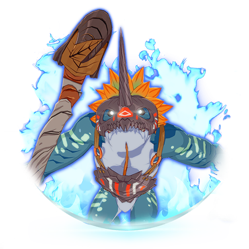 Lizardman Mage Stunt! Water of Silence art preview
