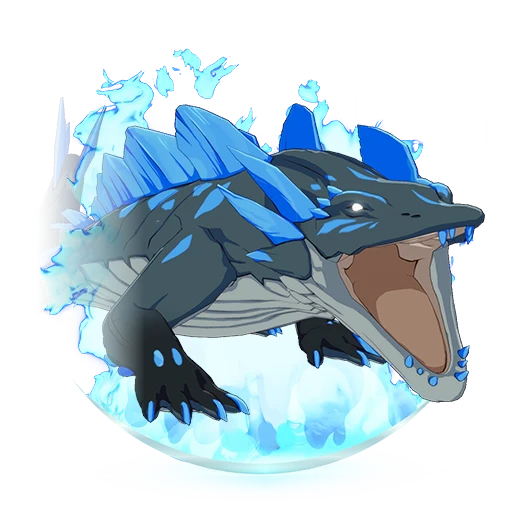 Bluespine Lizard Stunt! Frost Breath art preview